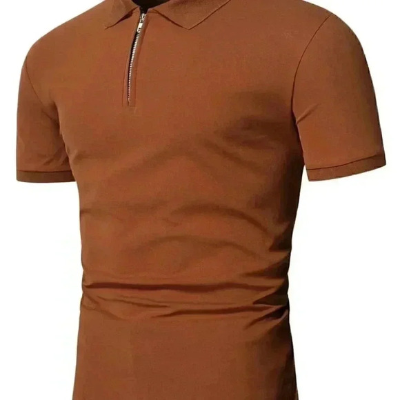 Brown Mens Polo Shirt - Picture 3 of 5